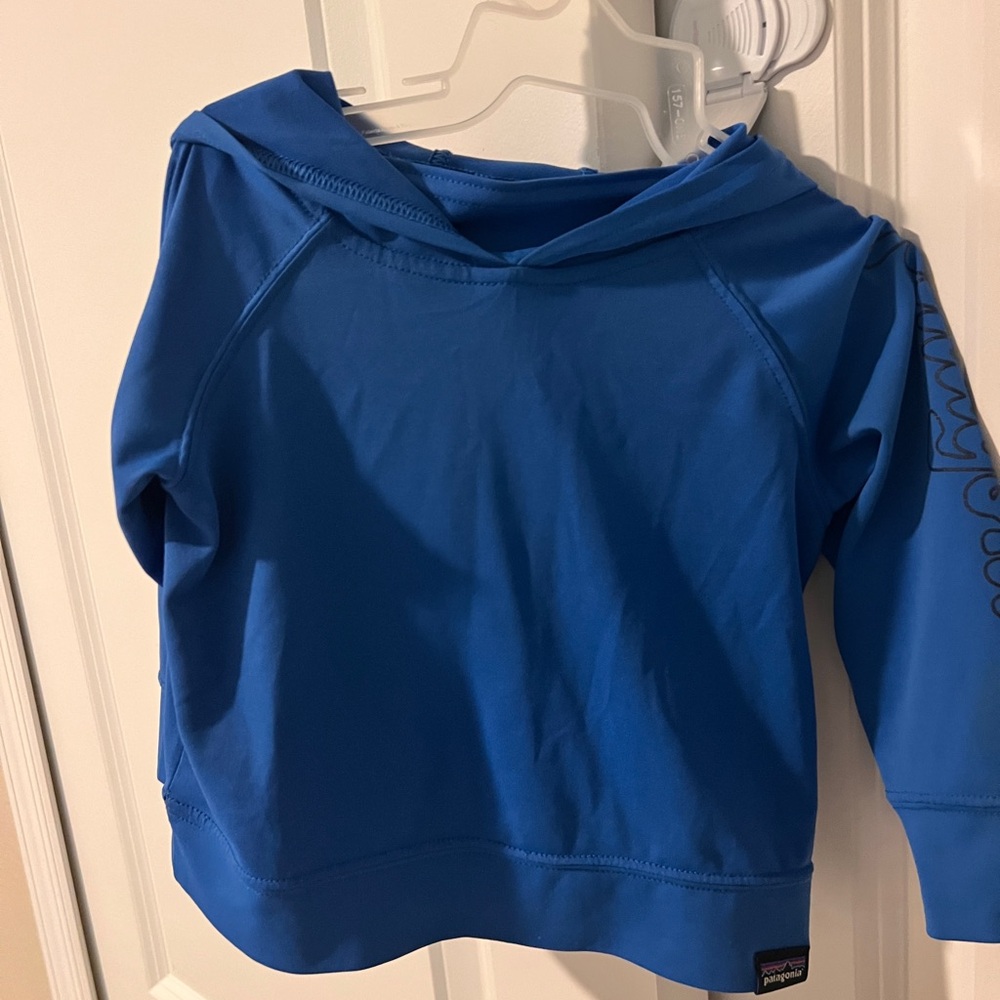 Patagonia quick dry Blue Kids Sun Hoodie